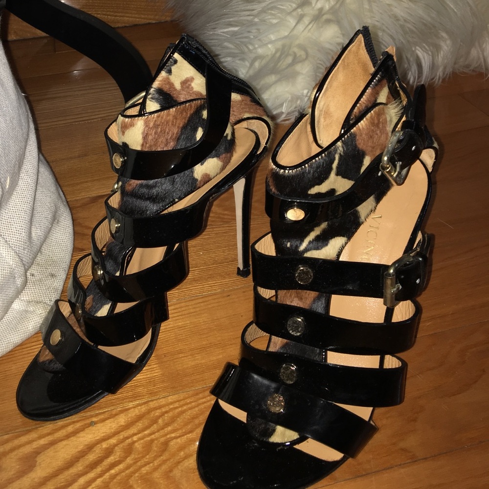 Real leopard skin heels